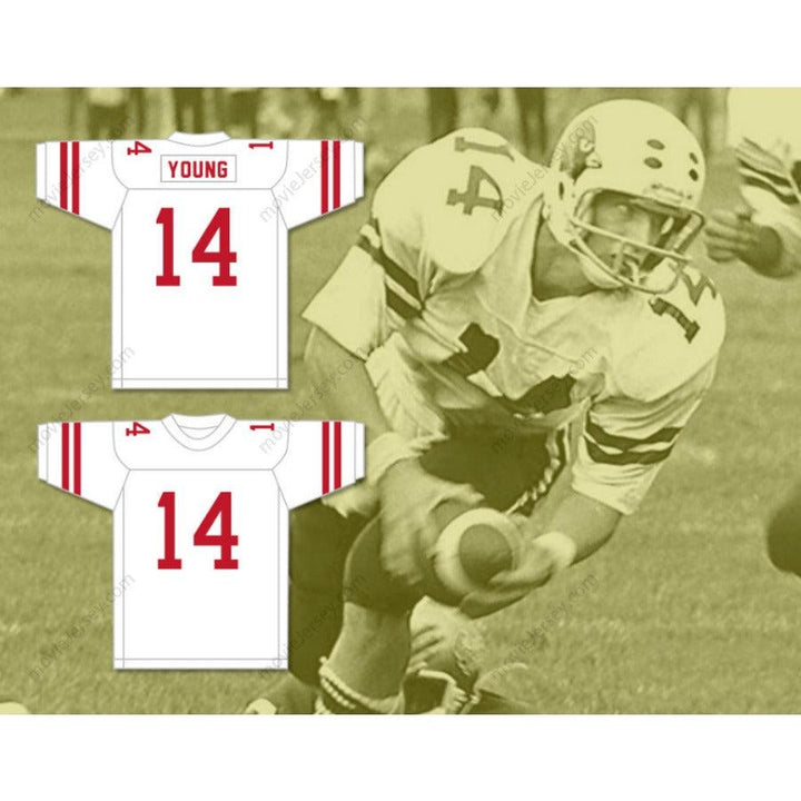 CUSTOM ANY Name Number STEVE YOUNG 14 GREENWICH HIGH SCHOOL CARDINALS Football Jersey Top Stitched S-6XL