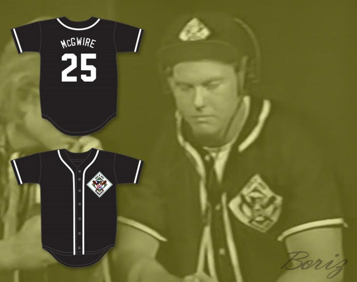 Custom Any Name Number MARK MCGWIRE 25 AARDVARKS BASEBALL JERSEY 1ST ANNUAL ROCK N' JOCK DIAMOND DERBY Top Stitched S-6XL