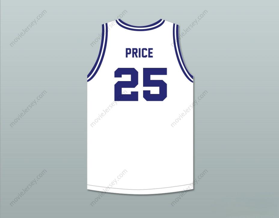 CUSTOM ANY Name Number MARK PRICE 25 ENID HIGH SCHOOL PLAINSMAN WHITE BASKETBALL JERSEY 2 Top Stitched S-6XL