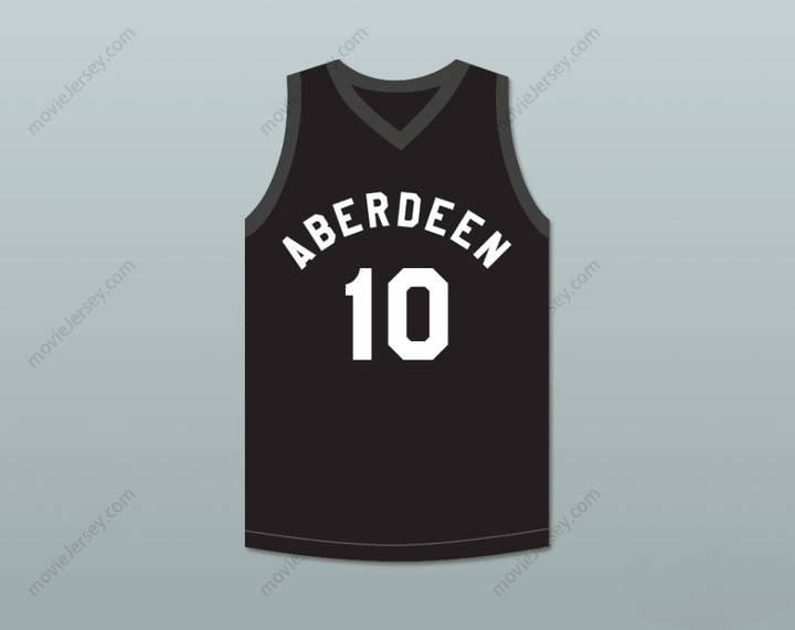 CUSTOM ANY Name Number ALLEN IVERSON 10 ABERDEEN ELEMENTARY SCHOOL BLACK BASKETBALL JERSEY Top Stitched S-6XL