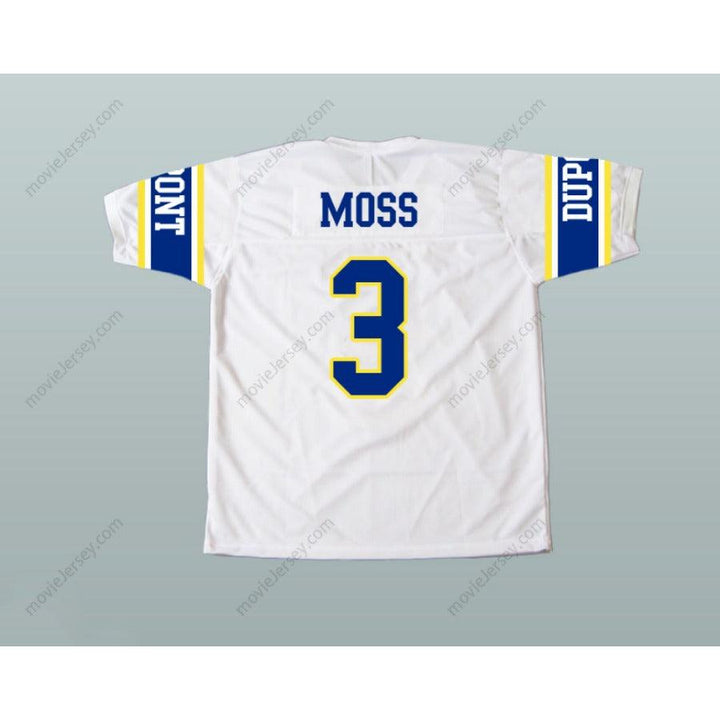 CUSTOM RANDY MOSS 3 DUPONT PANTHERS HIGH SCHOOL FOOTBALL JERSEY Top Stitched S-6XL