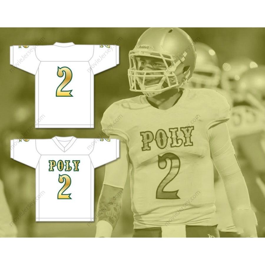 CUSTOM ANY Name Number MATT CORRAL 2 LONG BEACH POLYTECHNIC HIGH SCHOOL JACKRABBITS Football Jersey Top Stitched S-6XL