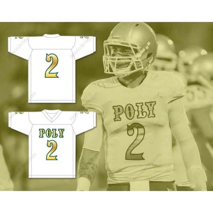CUSTOM ANY Name Number MATT CORRAL 2 LONG BEACH POLYTECHNIC HIGH SCHOOL JACKRABBITS Football Jersey Top Stitched S-6XL