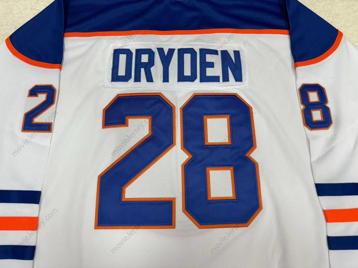 Custom Any Name Number WHA 1978-79 EDMONTON OILERS DAVE DRYDEN 28 HOME HOCKEY JERSEY Top Stitched S-6XL
