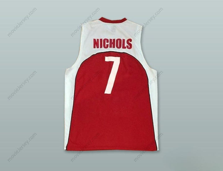CUSTOM ANY Name Number NICHOLS 7 TURKEY RED BASKETBALL JERSEY Top Stitched S-6XL