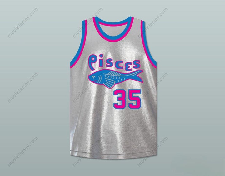 CUSTOM ANY Name Number MOSES GUTHRIE 35  PISCES BASKETBALL JERSEY THE FISH THAT SAVED  Top Stitched S-6XL