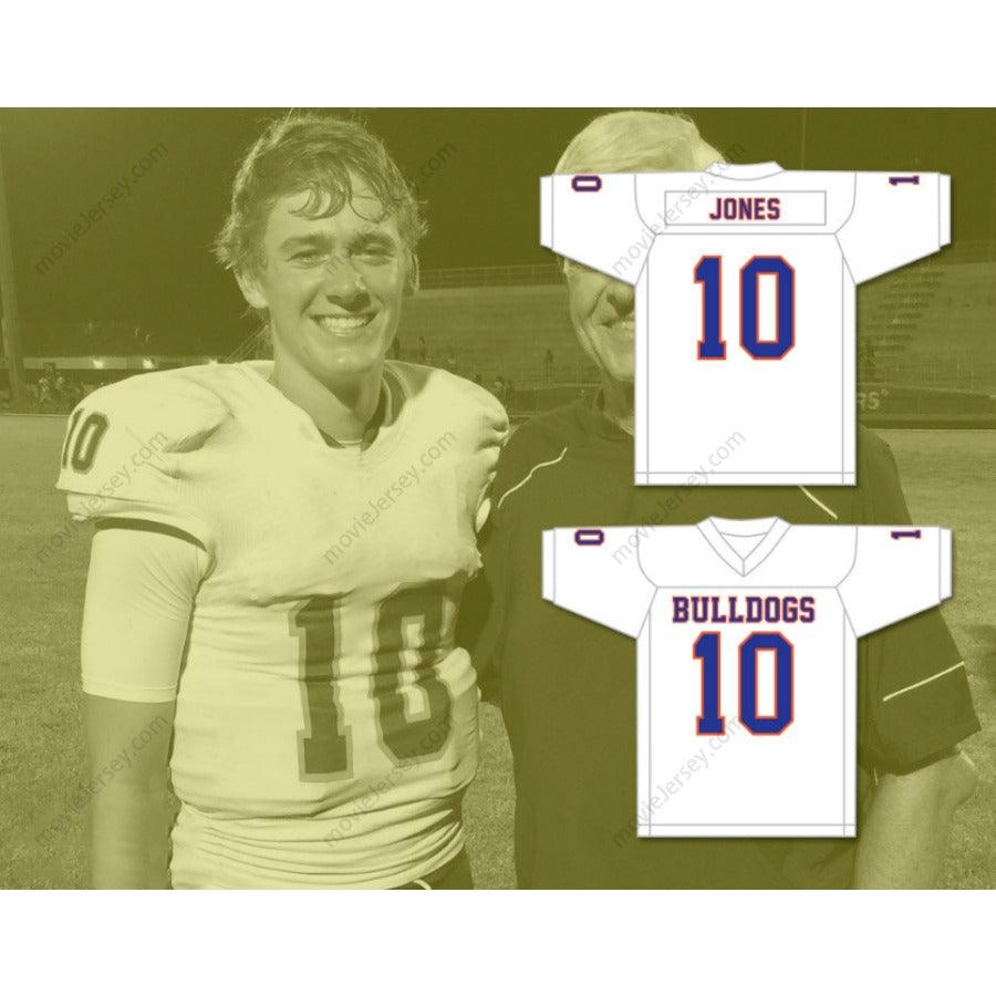 CUSTOM ANY Name Number MAC JONES 10 THE BOLLES SCHOOL BULLDOGS Top Stitched S-6XL