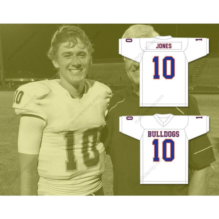 CUSTOM ANY Name Number MAC JONES 10 THE BOLLES SCHOOL BULLDOGS Top Stitched S-6XL