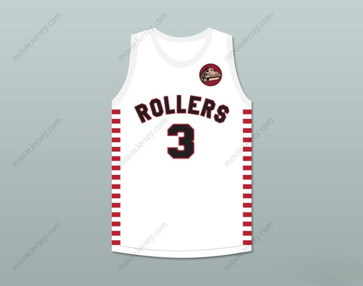CUSTOM ANY Name Number ERNIE CALVERLEY 3 PROVIDENCE STEAMROLLERS WHITE BASKETBALL JERSEY WITH PATCH 1 Top Stitched S-6XL