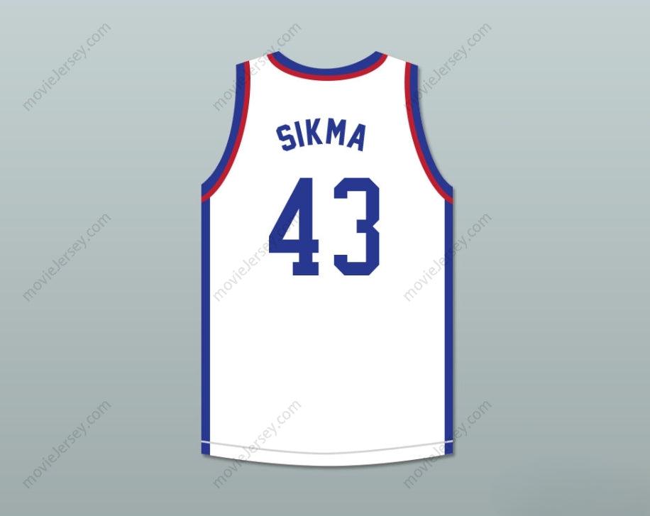 CUSTOM ANY Name Number JACK SIKMA 43 LARRY'S GAME WHITE BASKETBALL JERSEY 1988 CHARITY EVENT Top Stitched S-6XL
