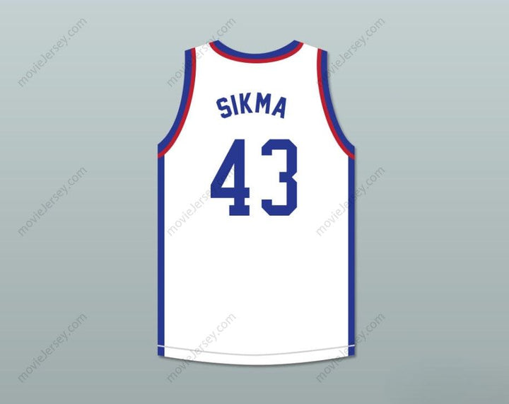 CUSTOM ANY Name Number JACK SIKMA 43 LARRY'S GAME WHITE BASKETBALL JERSEY 1988 CHARITY EVENT Top Stitched S-6XL