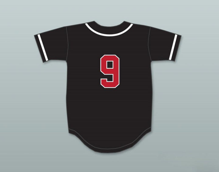 Custom Any Name Number DESIGNATED HITTER 9 BLACK BASEBALL JERSEY Top Stitched S-6XL