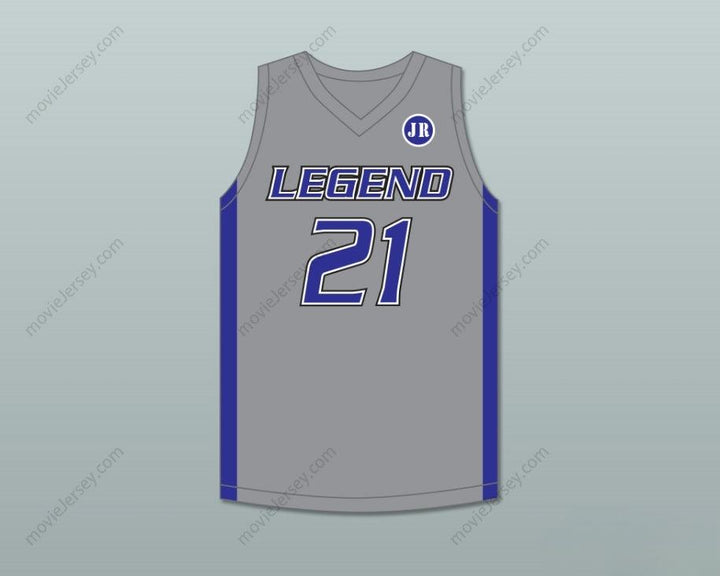 CUSTOM ANY Name Number DERRICK WHITE 21 LEGEND HIGH SCHOOL TITANS GRAY BASKETBALL JERSEY 1 Top Stitched S-6XL
