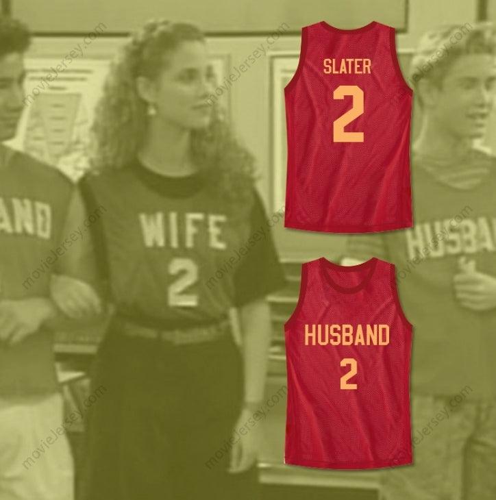 CUSTOM ANY Name Number SAVED BY THE BELL AC SLATER HUSBAND 2 BASKETBALL JERSEY FAMILY ROLEPLAY Top Stitched S-6XL