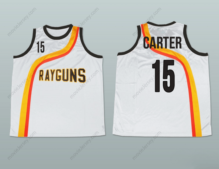 CUSTOM ANY Name Number VINCE CARTER 15 ROSWELL RAYGUNS WHITE BASKETBALL JERSEY Top Stitched S-6XL