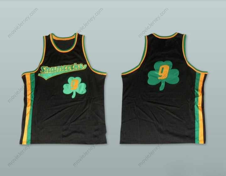 CUSTOM ANY Name Number 1972 RUCKER PARK SHAMROCKS 9 BLACK BASKETBALL JERSEY Top Stitched S-6XL