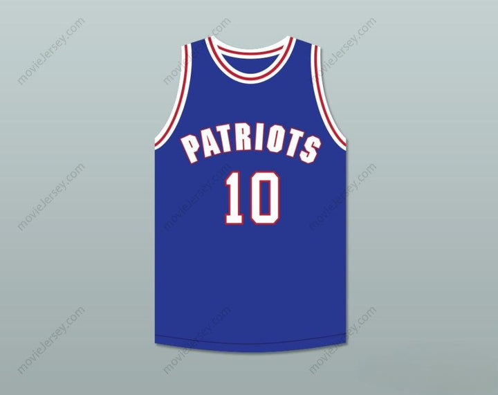 CUSTOM ANY Name Number JACOB 10 WILL FOSTER HIGH SCHOOL PATRIOTS BLUE BASKETBALL JERSEY THE RED SNEAKERS Top Stitched S-6XL