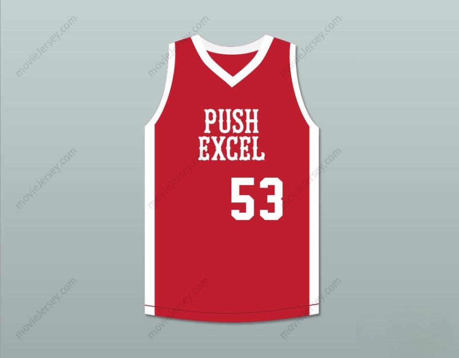 CUSTOM ANY Name Number CLIFF LEVINGSTON 53 PUSH EXCEL PRO BASKETBALL CLASSIC RED BASKETBALL JERSEY 1985 CHARITY EVENT Top Stitched S-6XL