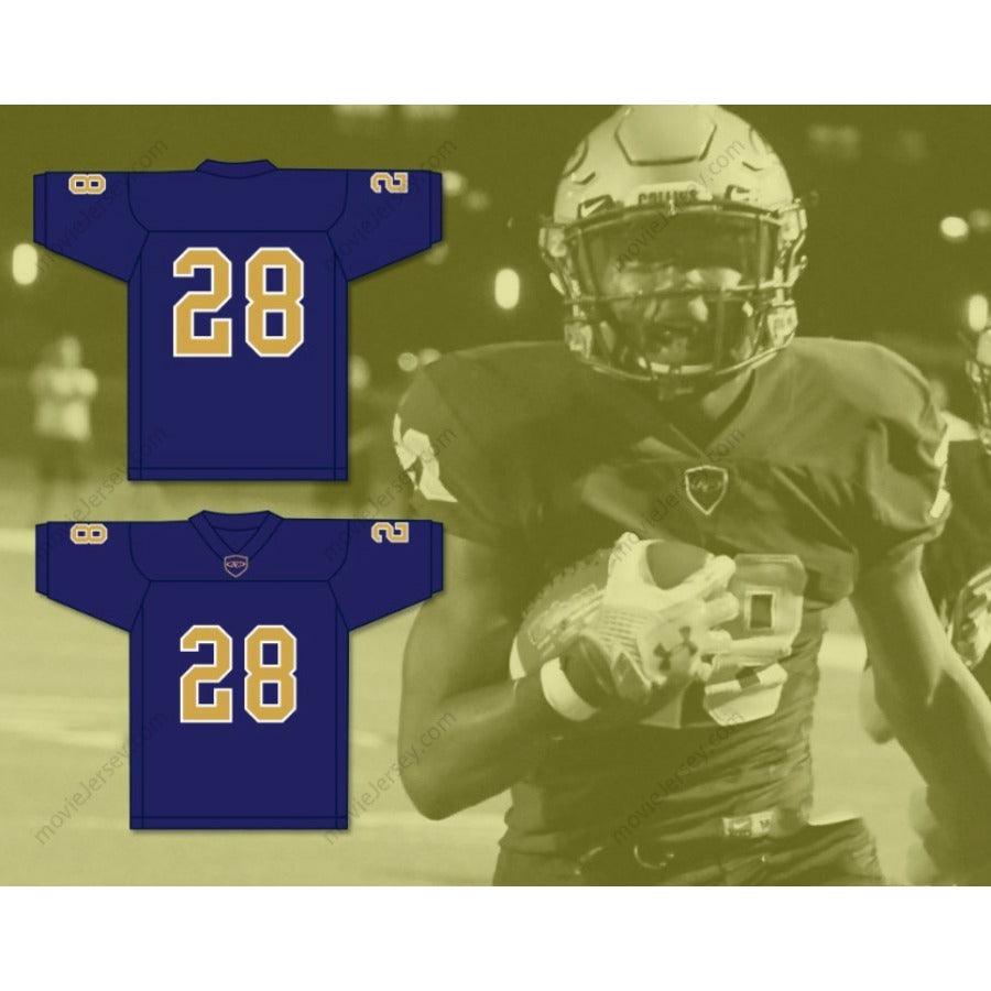CUSTOM ANY Name Number ISAIAH SPILLER 28 KLEIN COLLINS HIGH SCHOOL TIGERS Football Jersey Top Stitched S-6XL