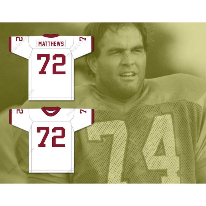 CUSTOM ANY Name Number BRUCE MATTHEWS 72 ARCADIA HIGH SCHOOL APACHES Football Jersey Top Stitched S-6XL