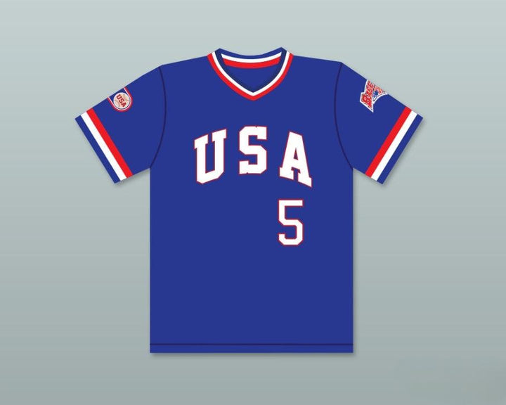 Custom Any Name Number ODDIBE MCDOWELL 5 1984 USA TEAM BLUE BASEBALL JERSEY Top Stitched S-6XL