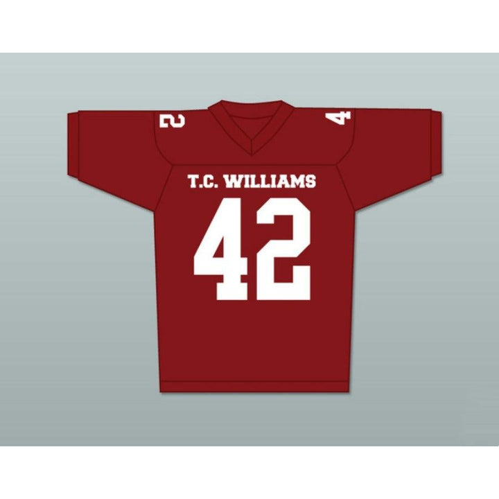 CUSTOM ANY Name Number GERRY BERTIER 42 T. C. WILLIAMS HIGH SCHOOL TITANS FOOTBALL JERSEY RYAN HURST Top Stitched S-6XL