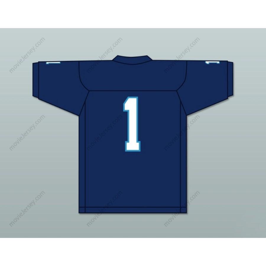 CUSTOM ANY Name NAVY BLUE KENNETH GAINWELL 1 YAZOO COUNTY HIGH SCHOOL PANTHERS FOOTBALL JERSEY Top Stitched S-6XL