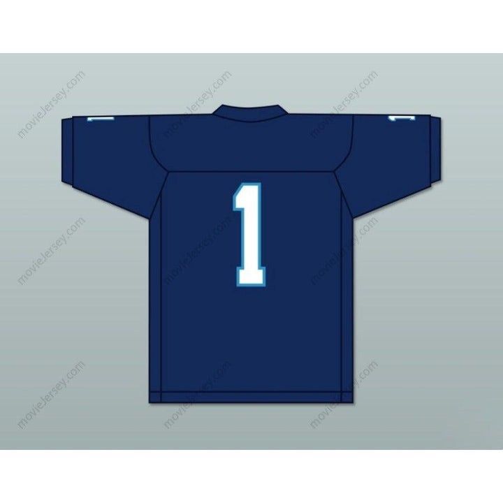 CUSTOM ANY Name NAVY BLUE KENNETH GAINWELL 1 YAZOO COUNTY HIGH SCHOOL PANTHERS FOOTBALL JERSEY Top Stitched S-6XL