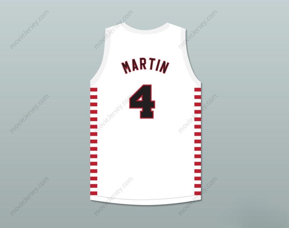 CUSTOM ANY Name Number DINO MARTIN 4 PROVIDENCE STEAMROLLERS WHITE BASKETBALL JERSEY 2 Top Stitched S-6XL