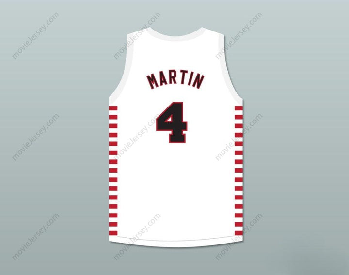 CUSTOM ANY Name Number DINO MARTIN 4 PROVIDENCE STEAMROLLERS WHITE BASKETBALL JERSEY 2 Top Stitched S-6XL