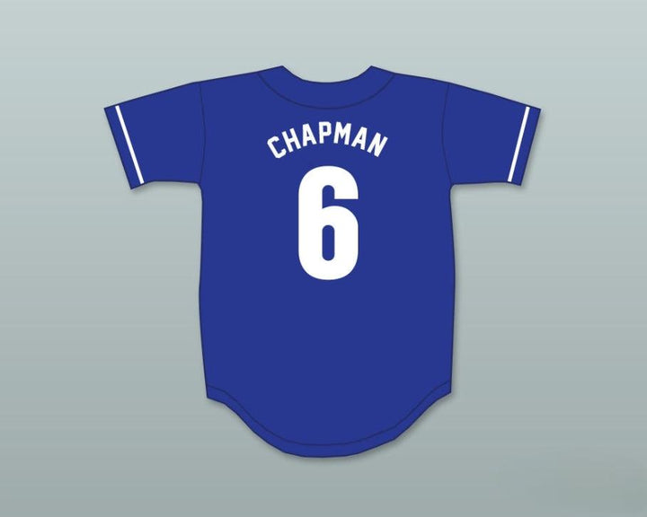 Custom Any Name Number MATT CHAPMAN 6 EL TORO HIGH SCHOOL CHARGERS BLUE BASEBALL JERSEY 2 Top Stitched S-6XL