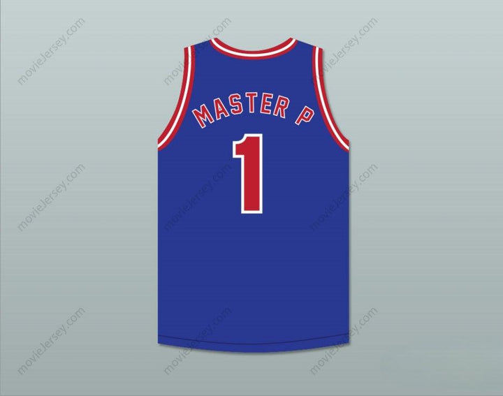 CUSTOM ANY Name Number MASTER P 1 NO LIMIT BLUE BASKETBALL JERSEY Top Stitched S-6XL