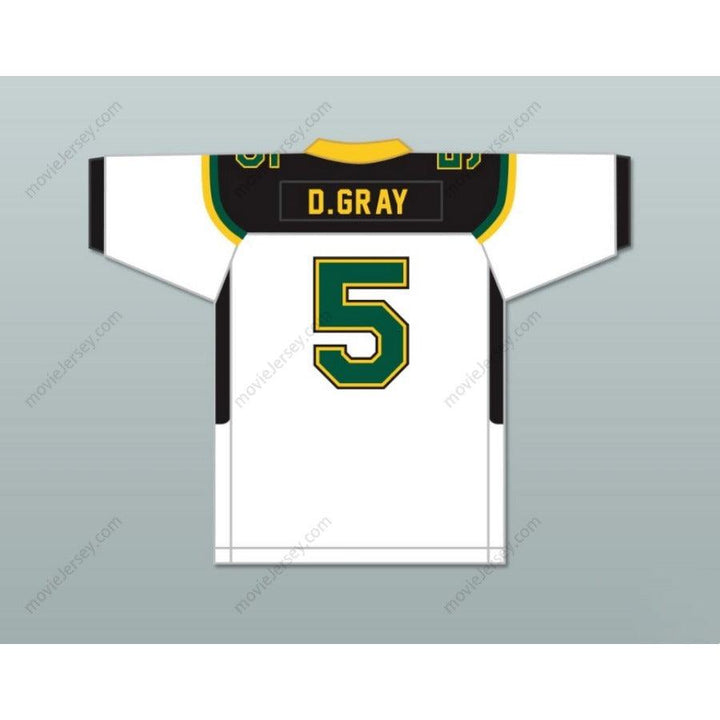 CUSTOM ANY Name Number DANNY GRAY 5 JAMES MADISON HIGH SCHOOL TROJANS WHITE Football Jersey Top Stitched S-6XL