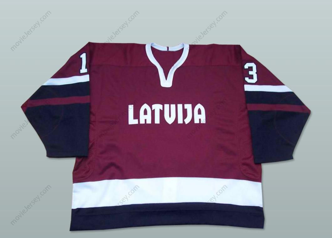 Custom Any Name Number Latvia National Team Hockey Jersey Any Player or Number Stitched Top Stitched S-6XL