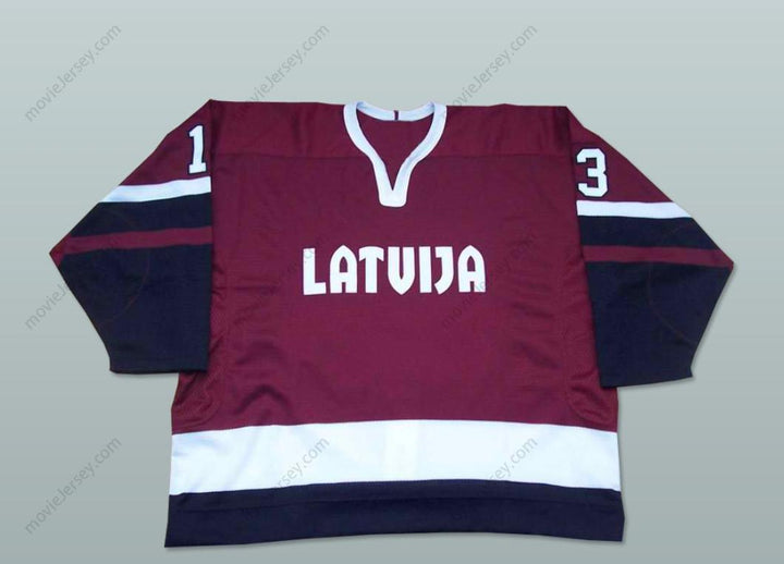 Custom Any Name Number Latvia National Team Hockey Jersey Any Player or Number Stitched Top Stitched S-6XL