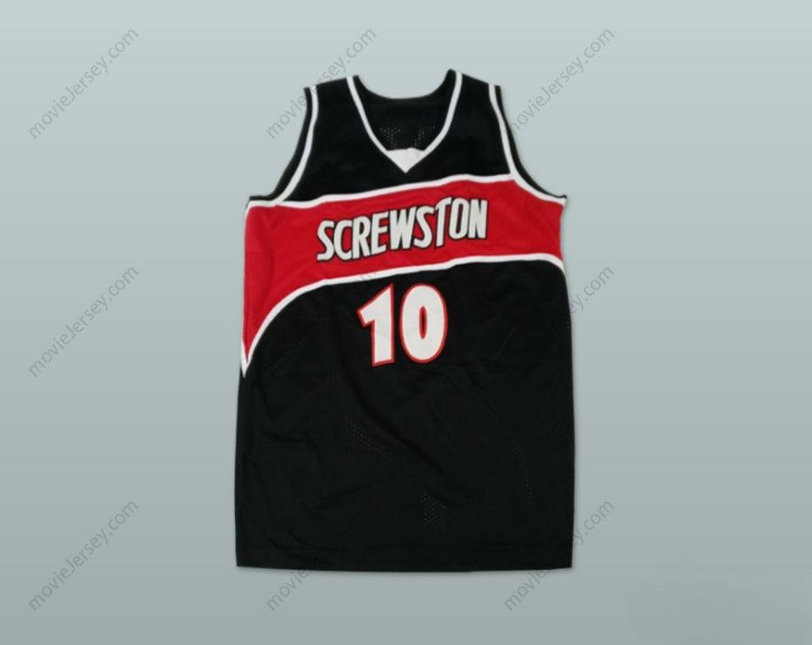 CUSTOM ANY Name Number DJ SCREW 10 SCREWSTON  BLACK BASKETBALL JERSEY Top Stitched S-6XL