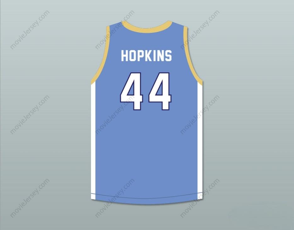 CUSTOM ANY Name Number DEANDRE HOPKINS 44 D. W. DANIEL HIGH SCHOOL LIONS LIGHT BLUE BASKETBALL JERSEY Top Stitched S-6XL