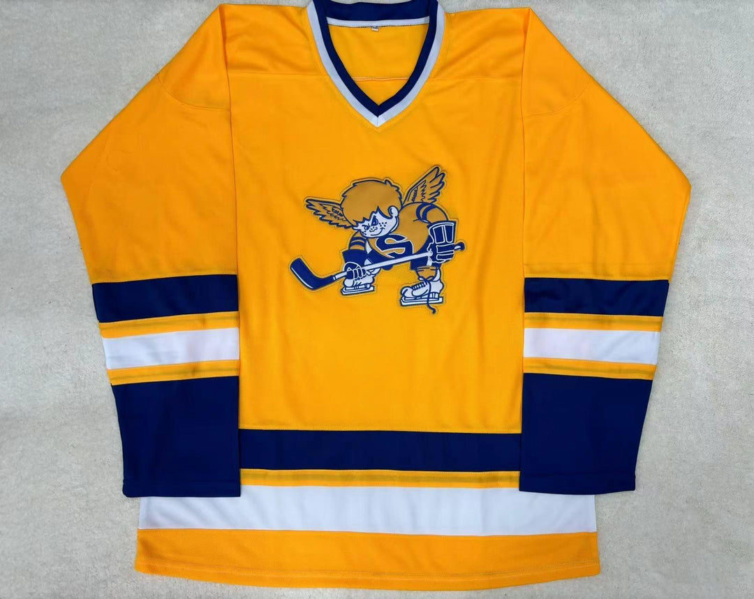 Custom Any Name Number 1972-73 MINNESOTA FIGHTING SAINTS HOCKEY JERSEY Stitched Top Stitched S-6XL