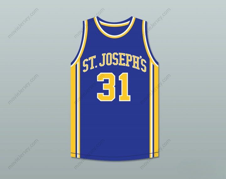 CUSTOM ANY Name Number BUDDY WILSON 31 ST JOSEPH'S BASKETBALL JERSEY THE AIR UP THERE Top Stitched S-6XL