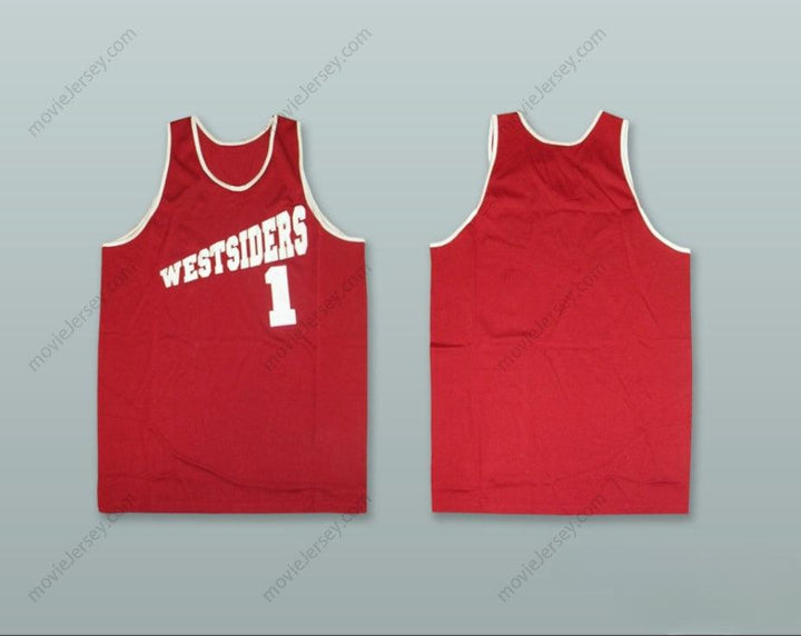 CUSTOM ANY Name Number WESTSIDERS 1 RED RUCKER PARK BASKETBALL JERSEY Top Stitched S-6XL