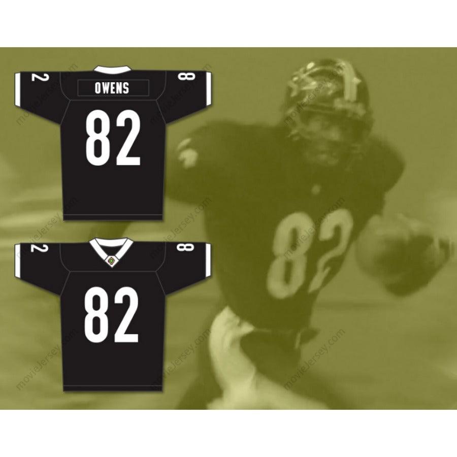 CUSTOM ANY Name Number TERRELL OWENS 82 MIAMI SHARKS WHITE TRIM Football Jersey Top Stitched S-6XL
