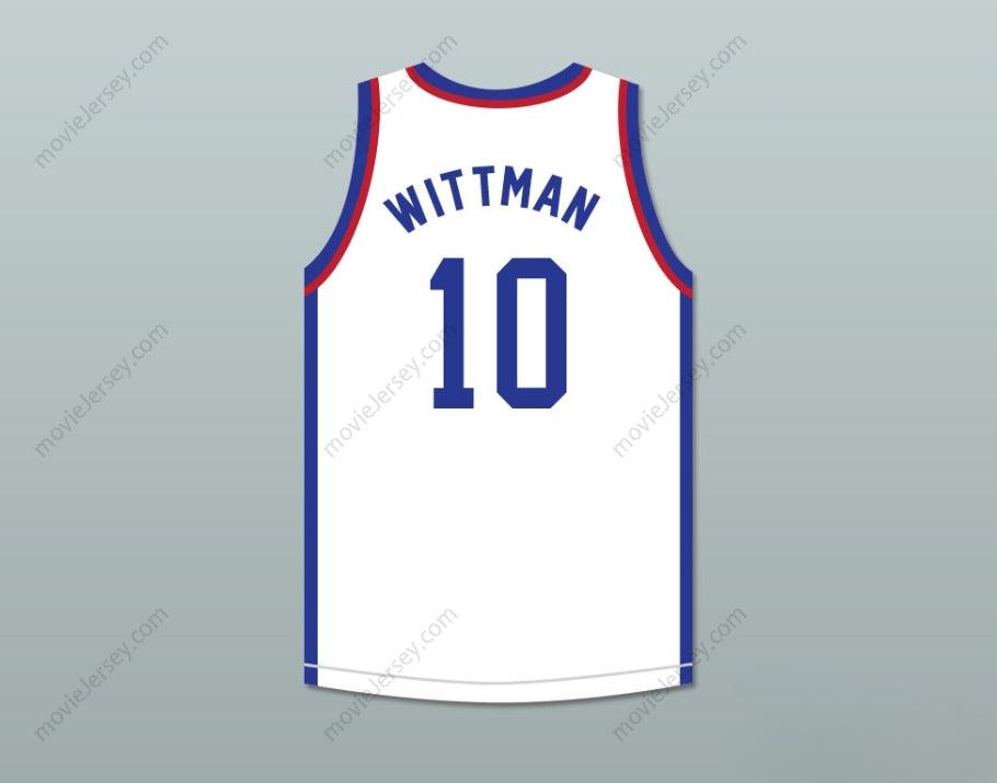 CUSTOM ANY Name Number RANDY WITTMAN 10 LARRY'S GAME WHITE BASKETBALL JERSEY 1988 CHARITY EVENT Top Stitched S-6XL