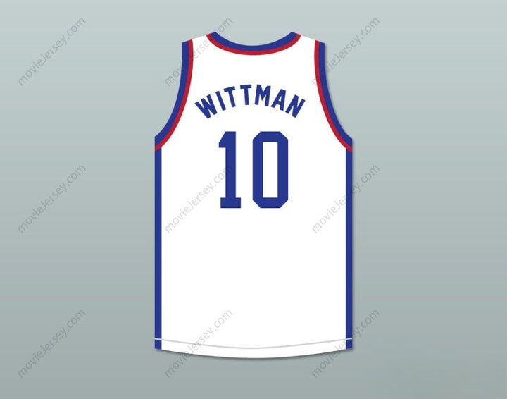 CUSTOM ANY Name Number RANDY WITTMAN 10 LARRY'S GAME WHITE BASKETBALL JERSEY 1988 CHARITY EVENT Top Stitched S-6XL