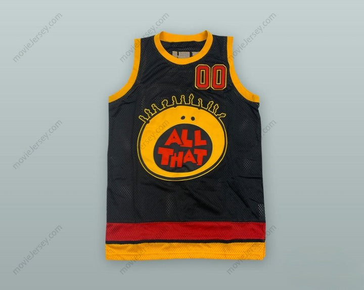 CUSTOM ANY Name Number KEL MITCHELL 00 ALL THAT BASKETBALL JERSEY Top Stitched S-6XL