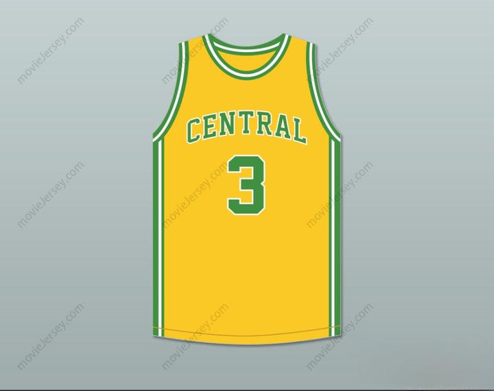 CUSTOM ANY Name Number BEN WALLACE 3 CENTRAL HIGH SCHOOL HAYNEVILLE LIONS YELLOW BASKETBALL JERSEY Top Stitched S-6XL