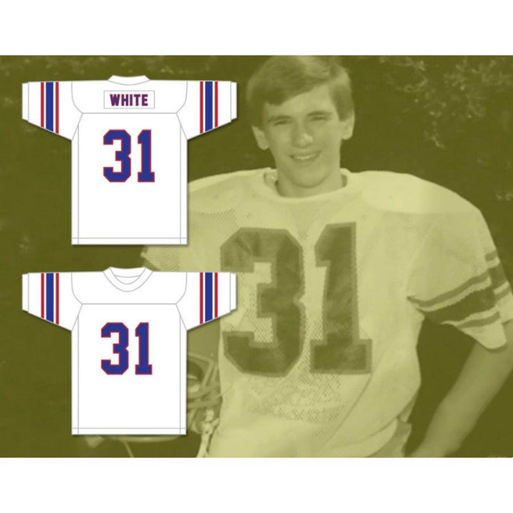 CUSTOM ANY Name Number DANA WHITE 31 HIGH SCHOOL WHITE Football Jersey Top Stitched S-6XL
