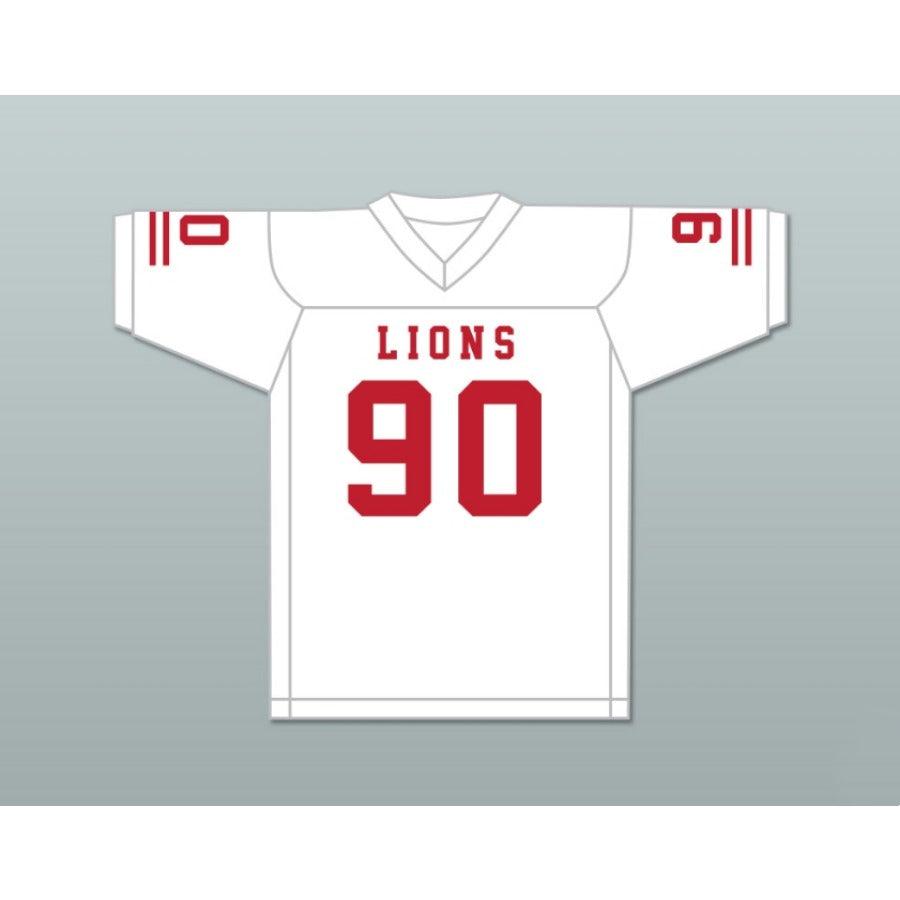 CUSTOM ANY Name Number RONALD OLLIE 90 EMCC LIONS FOOTBALL JERSEY INCLUDES PATCHES Top Stitched S-6XL