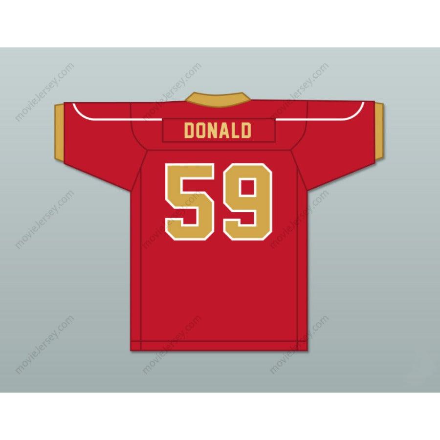 CUSTOM ANY Name Number AARON DONALD 59 PENN HILLS HIGH SCHOOL INDIANS Football Jersey Top Stitched S-6XL