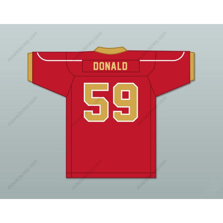 CUSTOM ANY Name Number AARON DONALD 59 PENN HILLS HIGH SCHOOL INDIANS Football Jersey Top Stitched S-6XL