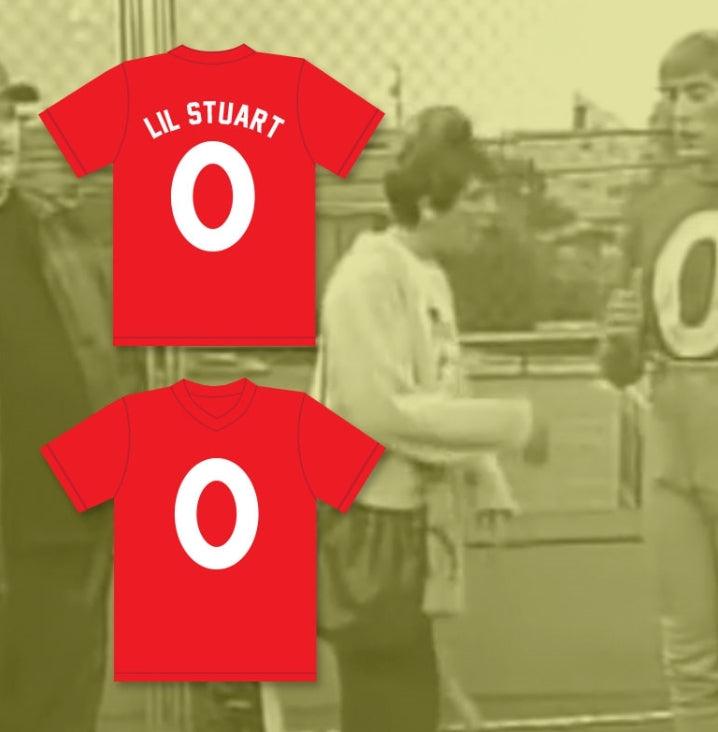 Custom Any Name Number LIL STUART 0 LITTLE LEAGUE RED BASEBALL JERSEY MADTV SKIT Top Stitched S-6XL